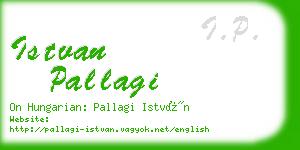 istvan pallagi business card